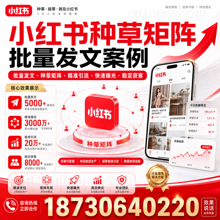 日喀则小红书种草矩阵批量发文案例